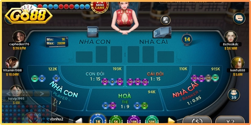 Quy tắc phân định thắng thua khi tham gia chơi baccarat Go88